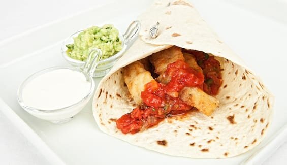 Tortilla Wraps with Norwegian Saithe
